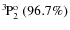 $\rm {}^{3}\hspace*{-.5mm}P_{2}^{{\rm o}}~(96.7\%)$