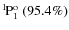 $\rm {}^{1}\hspace*{-.5mm}P_{1}^{{\rm o}}~(95.4\%)$