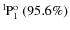 $\rm {}^{1}\hspace*{-.5mm}P_{1}^{{\rm o}}~(95.6\%)$