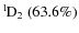 $\rm {}^{1}\hspace*{-.5mm}D_{2}~(63.6\%)$