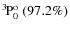 $\rm {}^{3}\hspace*{-.5mm}P_{0}^{{\rm o}}~(97.2\%)$