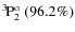$\rm {}^{3}\hspace*{-.5mm}P_{2}^{{\rm o}}~(96.2\%)$