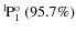$\rm {}^{1}\hspace*{-.5mm}P_{1}^{{\rm o}}~(95.7\%)$