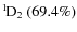 $\rm {}^{1}\hspace*{-.5mm}D_{2}~(69.4\%)$
