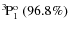$\rm {}^{3}\hspace*{-.5mm}P_{1}^{{\rm o}}~(96.8\%)$