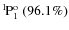 $\rm {}^{1}\hspace*{-.5mm}P_{1}^{{\rm o}}~(96.1\%)$