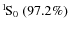 $\rm {}^{1}\hspace*{-.5mm}S_{0}~(97.2\%)$