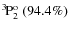 $\rm {}^{3}\hspace*{-.5mm}P_{2}^{{\rm o}}~(94.4\%)$