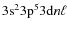$\rm 3s^{2}3p^{5}3d{\it n}\ell$