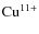${\rm Cu}^{11+}$