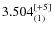 $3.504_{(1)}^{\rm [+5]}$