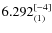 $6.292_{(1)}^{\rm [-4]}$