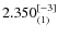 $2.350_{(1)}^{\rm [-3]}$