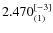 $2.470_{(1)}^{\rm [-3]}$