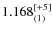 $1.168_{(1)}^{\rm [+5]}$