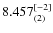 $8.457_{(2)}^{\rm [-2]} $