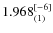 $1.968_{(1)}^{\rm [-6]}$