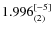 $1.996_{(2)}^{\rm [-5]}$