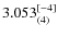 $3.053_{(4)}^{\rm [-4]}$