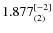 $1.877_{(2)}^{\rm [-2]}$