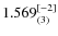 $1.569_{(3)}^{\rm [-2]}$
