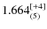 $1.664_{(5)}^{\rm [+4]}$