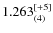 $1.263_{(4)}^{\rm [+5]}$