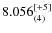 $8.056_{(4)}^{\rm [+5]}$
