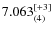 $7.063_{(4)}^{\rm [+3]}$