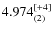 $4.974_{(2)}^{\rm [+4]}$
