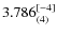 $3.786_{(4)}^{\rm [-4]}$