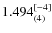 $1.494_{(4)}^{\rm [-4]}$