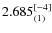 $2.685_{(1)}^{\rm [-4]}$