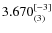 $3.670_{(3)}^{\rm [-3]}$