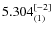 $5.304_{(1)}^{\rm [-2]}$