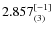 $2.857_{(3)}^{\rm [-1]}$
