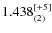 $1.438_{(2)}^{\rm [+5]}$