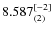 $8.587_{(2)}^{\rm [-2]}$