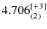$4.706_{(2)}^{\rm [+3]}$