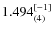 $1.494_{(4)}^{\rm [-1]}$