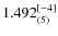$1.492_{(5)}^{\rm [-4]}$