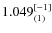 $1.049_{(1)}^{\rm [-1]}$