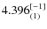 $4.396_{(1)}^{\rm [-1]}$
