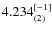 $4.234^{\rm [-1]}_{(2)}$