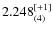 $2.248^{\rm [+1]}_{(4)}$