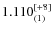 $1.110^{\rm [+8]}_{(1)}$