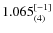$1.065^{\rm [-1]}_{(4)}$