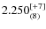 $2.250^{\rm [+7]}_{(8)}$