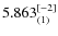 $5.863^{\rm [-2]}_{(1)}$