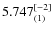 $5.747^{\rm [-2]}_{(1)}$